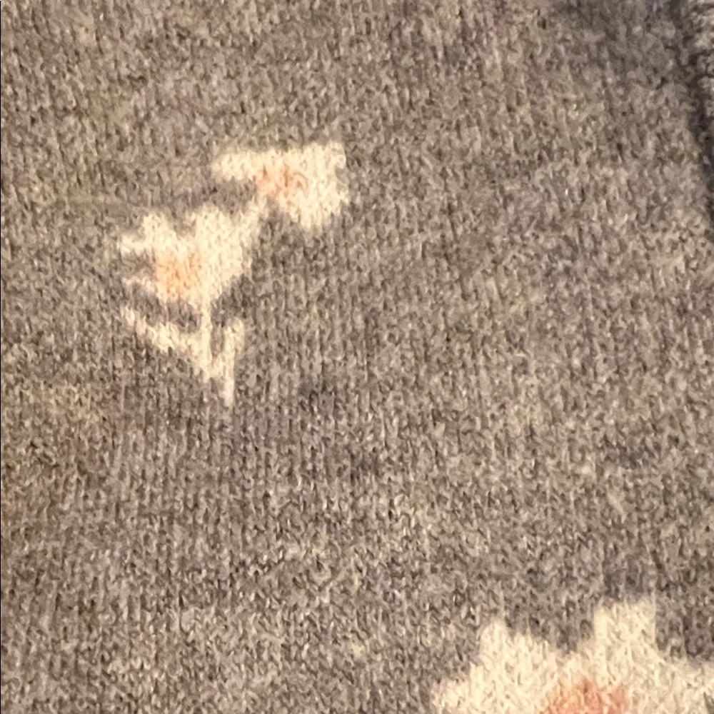 Harper Charcoal Floral Knit  preppy Vest - Picture 5 of 8